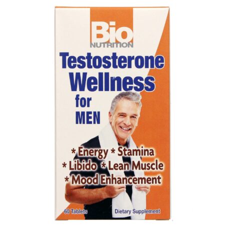 Bio Nutrition, Testosterona para Homens - 60 Tabletes