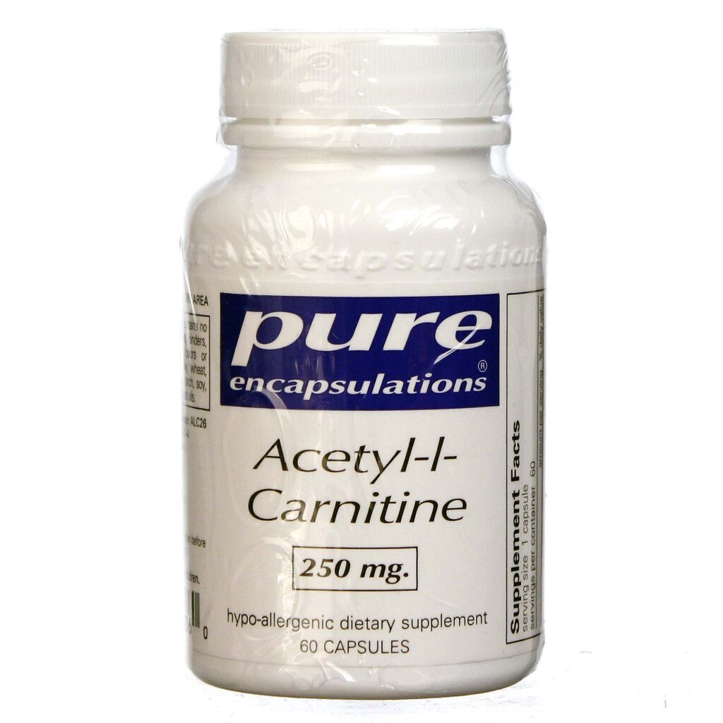 Pure EnCápsulasulations Acetil-L-Carnitina 250 mg 60 Cápsulas: Energia e Foco para Sua Rotina