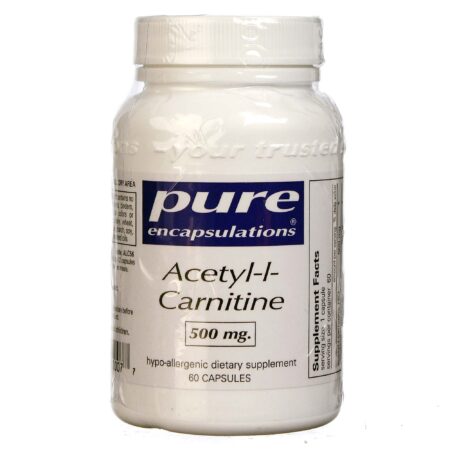 Pure EnCápsulasulations Acetil-L-Carnitina 500 mg 60 Cápsulas