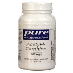 Acetil-L-Carnitina 500mg 60 Cápsulas Pure EnCápsulations: Energia e Foco para Brasileiros