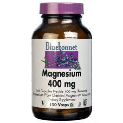 Bluebonnet Nutrition Magnésio 400 mg - 100 Cápsulas Vegetarianas