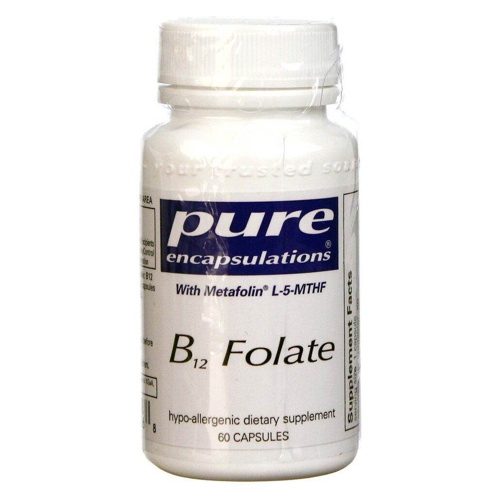 Pure Encapsulations B12 Folato 60 Cápsulas Vegetarianas: Energia e Bem-Estar para Brasileiros