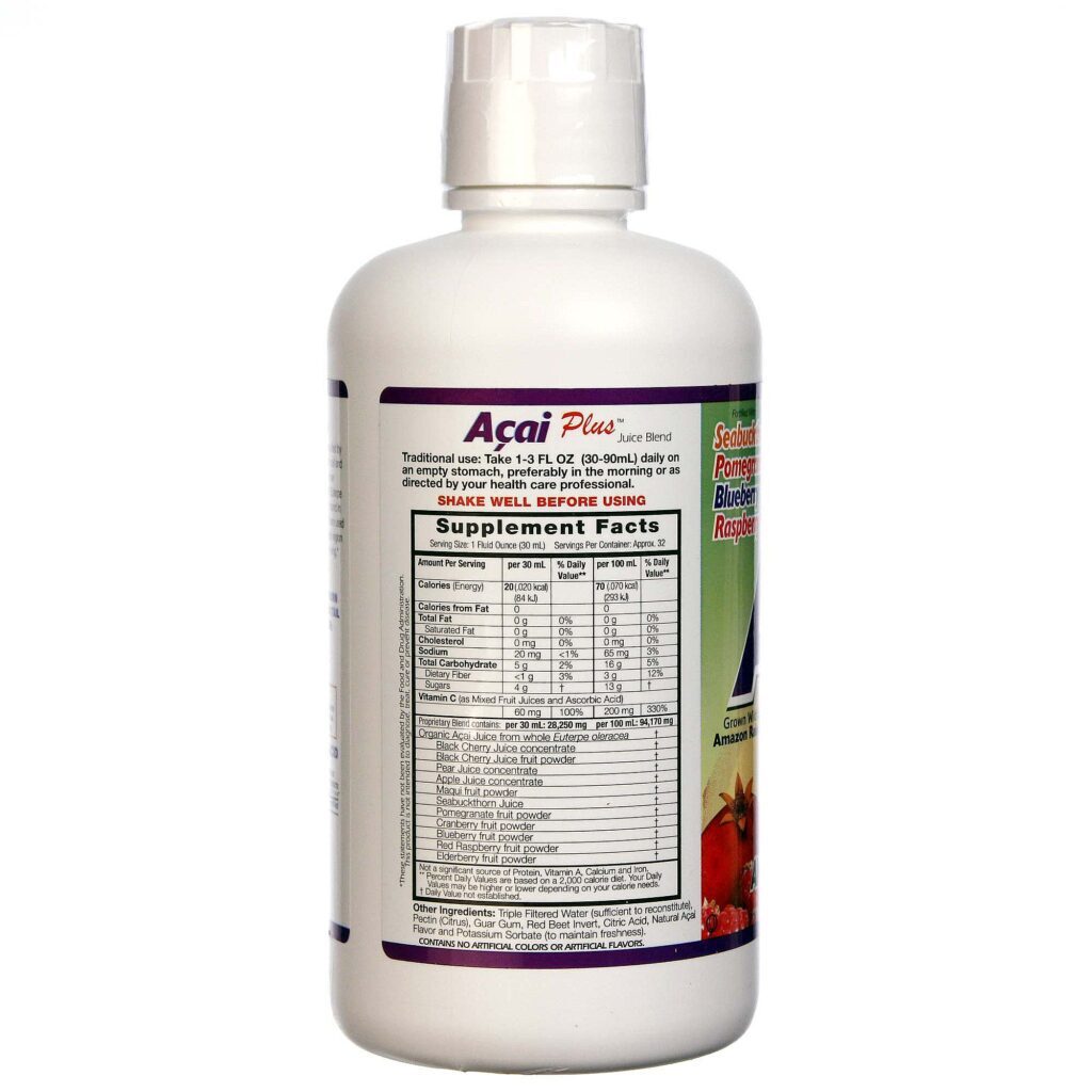 Dynamic Health Laboratories Suco de Açaí 946ml: Poder Antioxidante Puro - Imagem 3