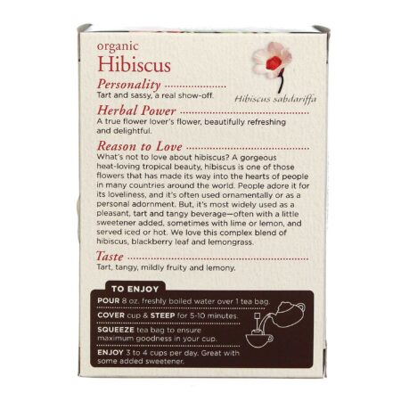 Chá Orgânico de Hibiscus Traditional Medicinals 16 Sacos - Image 3