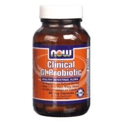 Now Foods Clínica GI Probiótico 60 Cápsulas Vegetarianas - Saúde Digestiva Essencial