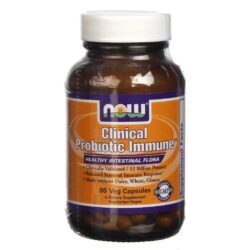 Now Foods Clínica Probiótico Imune 60 Cápsulas Vegetarianas: Saúde Intestinal e Imunidade Fortalecida