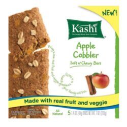 Barras Kashi Bares Macias e Mastigáveis Sabor Apple Cobbler - Caixa com 12 Unidades