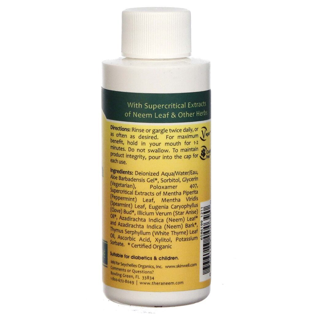 Organix South Enxaguante Bucal de Neem e Menta - 180 ml (6 fl oz) - Imagem 2