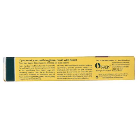 Organix South, Creme Dental de Neem Com Canela - 120 g (4 oz) - Image 4