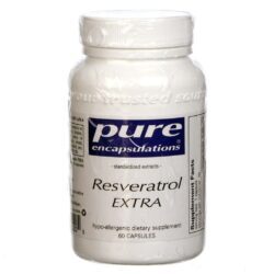 Resveratrol Extra Pure Encapsulations 60 Cápsulas Vegetarianas - Antioxidante Potente