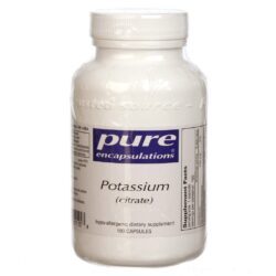 Citrato de Potássio Pure Encapsulations 180 Cápsulas: Essencial para o Equilíbrio Eletrolítico