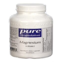 Pure Encapsulations Citrato de Magnésio - 180 Cápsulas Vegetarianas para Saúde e Bem-Estar