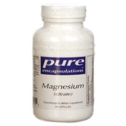 Pure Encapsulations Citrato de Magnésio - 90 Cápsulas Vegetarianas: Potencialize Sua Saúde e Bem-Estar