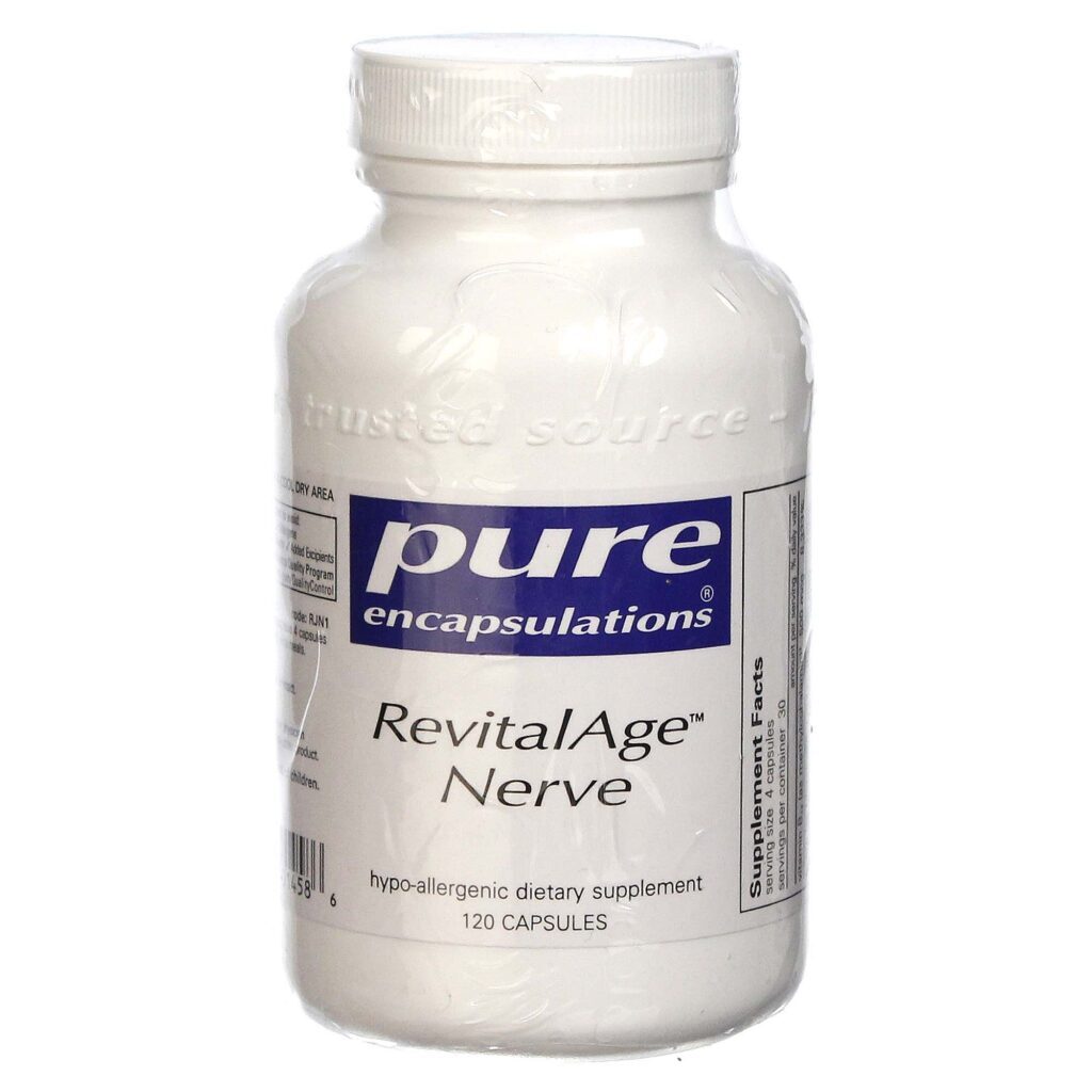 Pure Encapsulations RevitalAge Nerve 120 Cápsulas: Saúde Nervosa e Vitalidade
