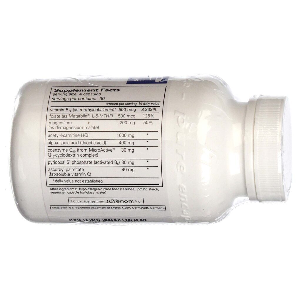 Pure Encapsulations RevitalAge Nerve 120 Cápsulas: Saúde Nervosa e Vitalidade - Imagem 2