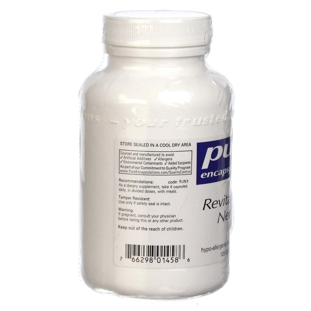 Pure Encapsulations RevitalAge Nerve 120 Cápsulas: Saúde Nervosa e Vitalidade - Imagem 3