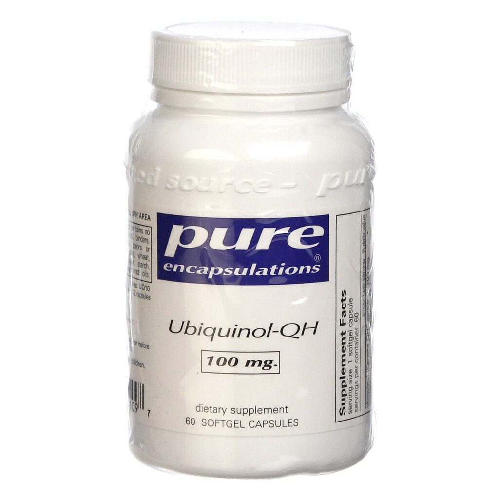 Pure Encapsulations Ubiquinol-QH 60 Cápsulas - Energia Celular e Antioxidante Potente