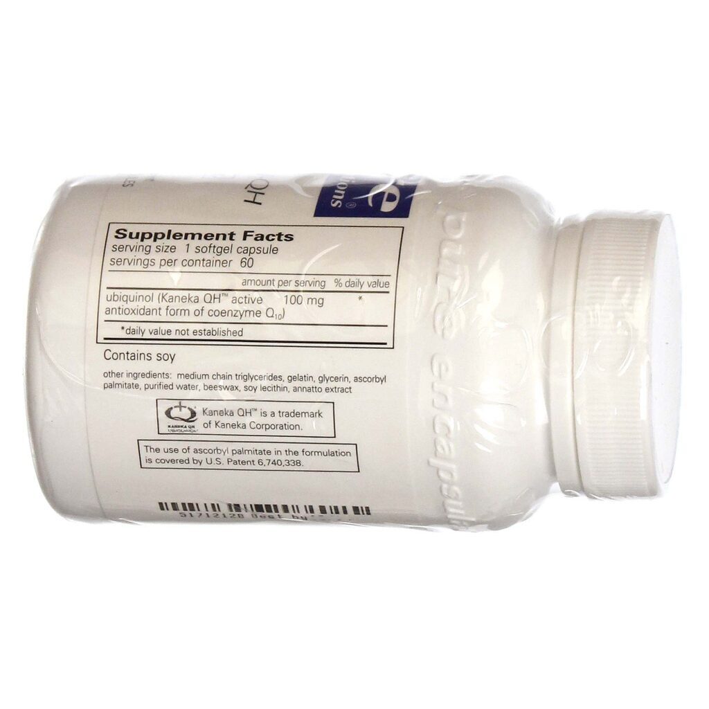 Pure Encapsulations Ubiquinol-QH 60 Cápsulas - Energia Celular e Antioxidante Potente - Imagem 2