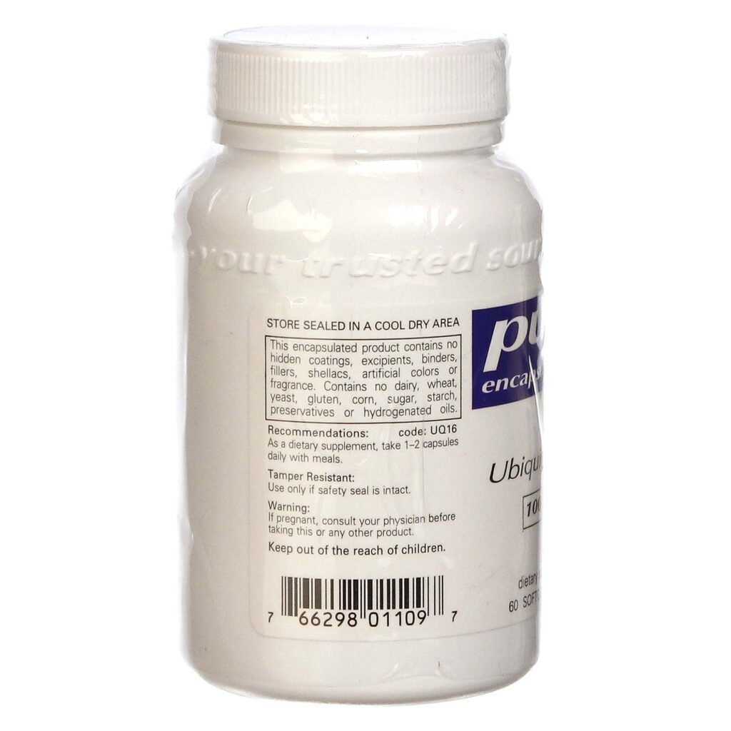 Pure Encapsulations Ubiquinol-QH 60 Cápsulas - Energia Celular e Antioxidante Potente - Imagem 3