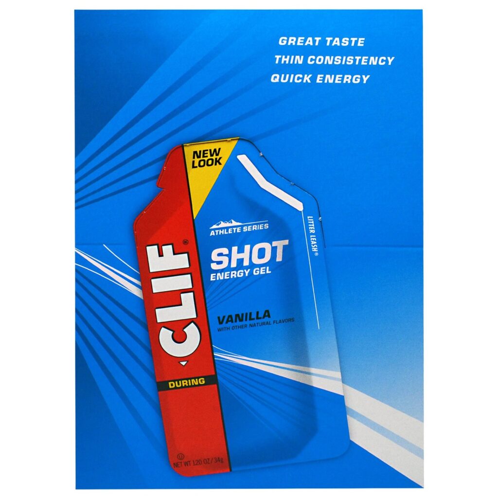 Clif Bar Shot Energia em Gel Sabor Baunilha 34g: Combustível Rápido para Performance Máxima
