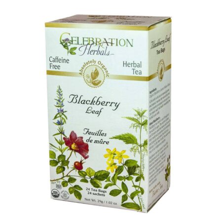 Celebration Herbals Herbal Tea, Chá de Folha de Amora Silvestre - 24 Saquinhos de Chá