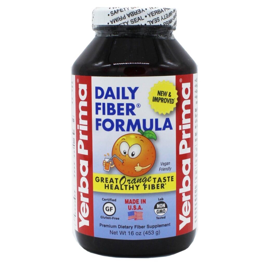 Yerba Prima Fibra Fórmula Diária Laranja 453g - Regularidade Intestinal
