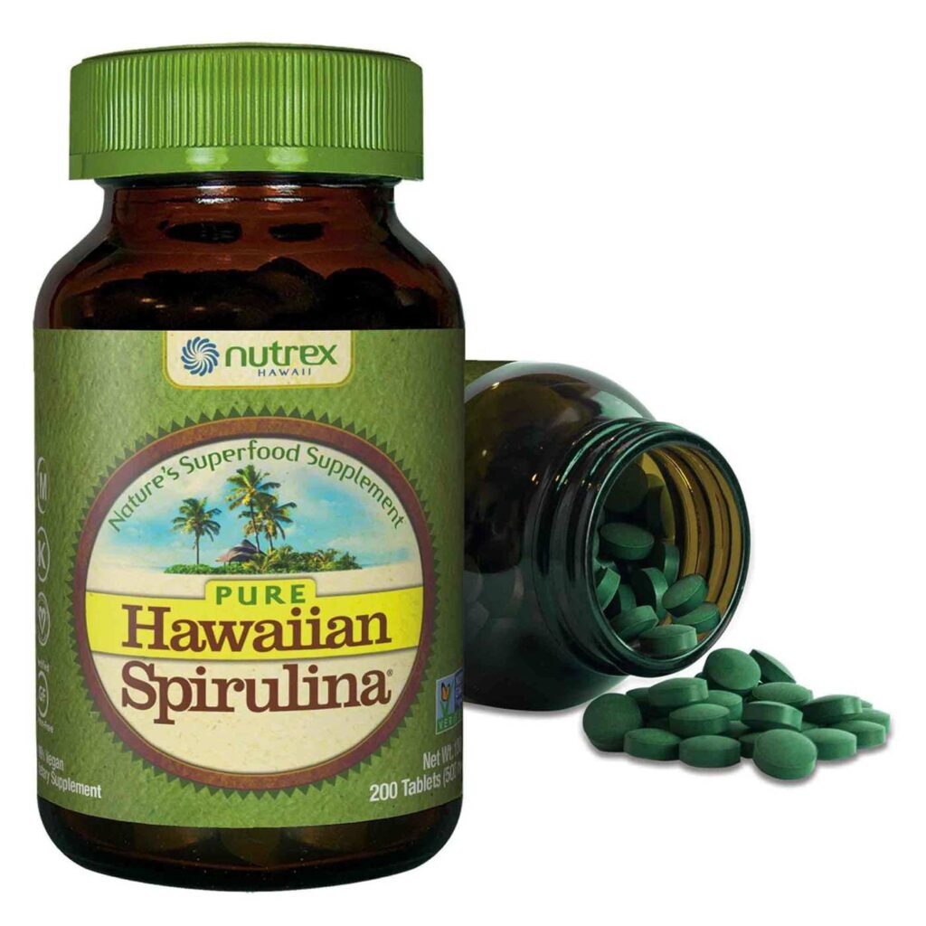 Nutrex Pure Hawaiian Spirulina - 200 Comprimidos: Superalimento Antioxidante e Nutritivo - Imagem 4