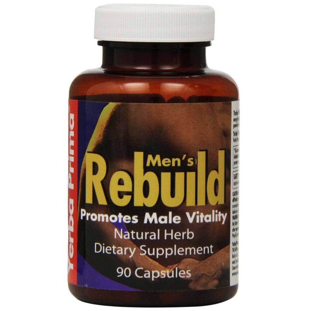 Yerba Prima Homens de Reconstruir 90 Cápsulas: Energia e Vitalidade Natural