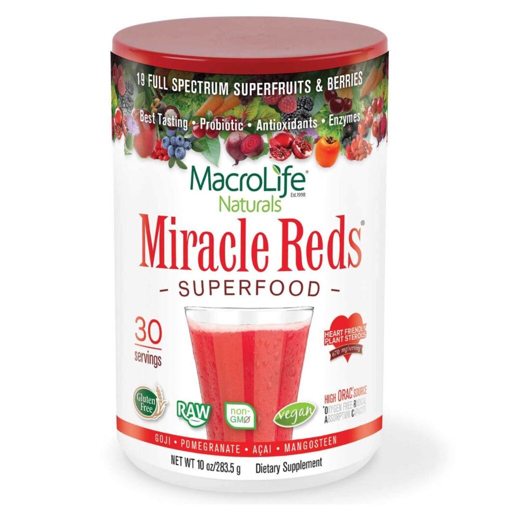 Macrolife Naturals Milagre Reds 283,5g: Super Alimento para Vitalidade e Saúde