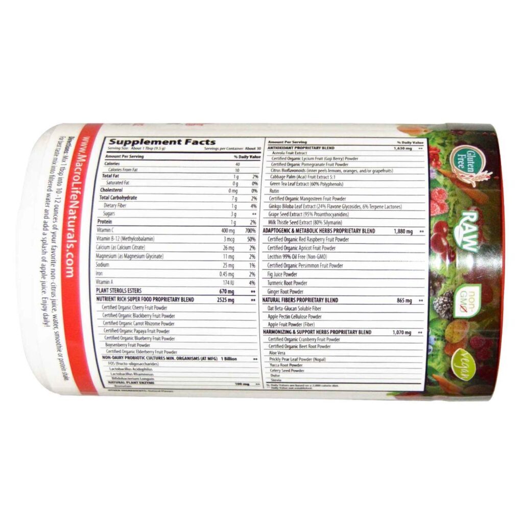 Macrolife Naturals Milagre Reds 283,5g: Super Alimento para Vitalidade e Saúde - Imagem 2