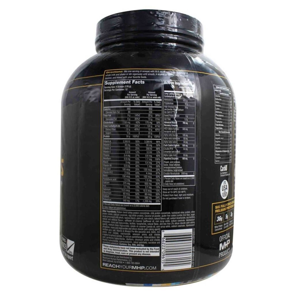 MHP Up Your Mass Biscoitos e Creme 2,270g - Massa Muscular e Ganho de Peso - Imagem 2