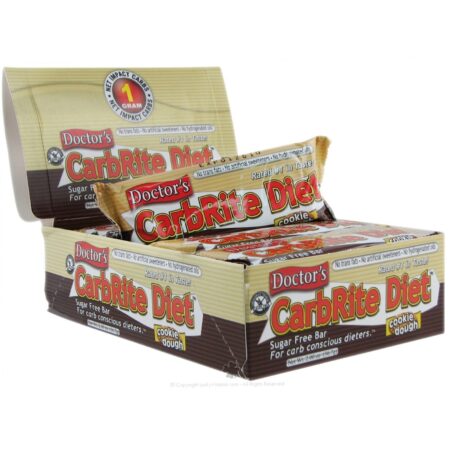 Universal Nutrition, Barras de Baixo Carboidrato CarbRite Diet™, Cookie Dough - 12 Barras 56,7 g (Cada)