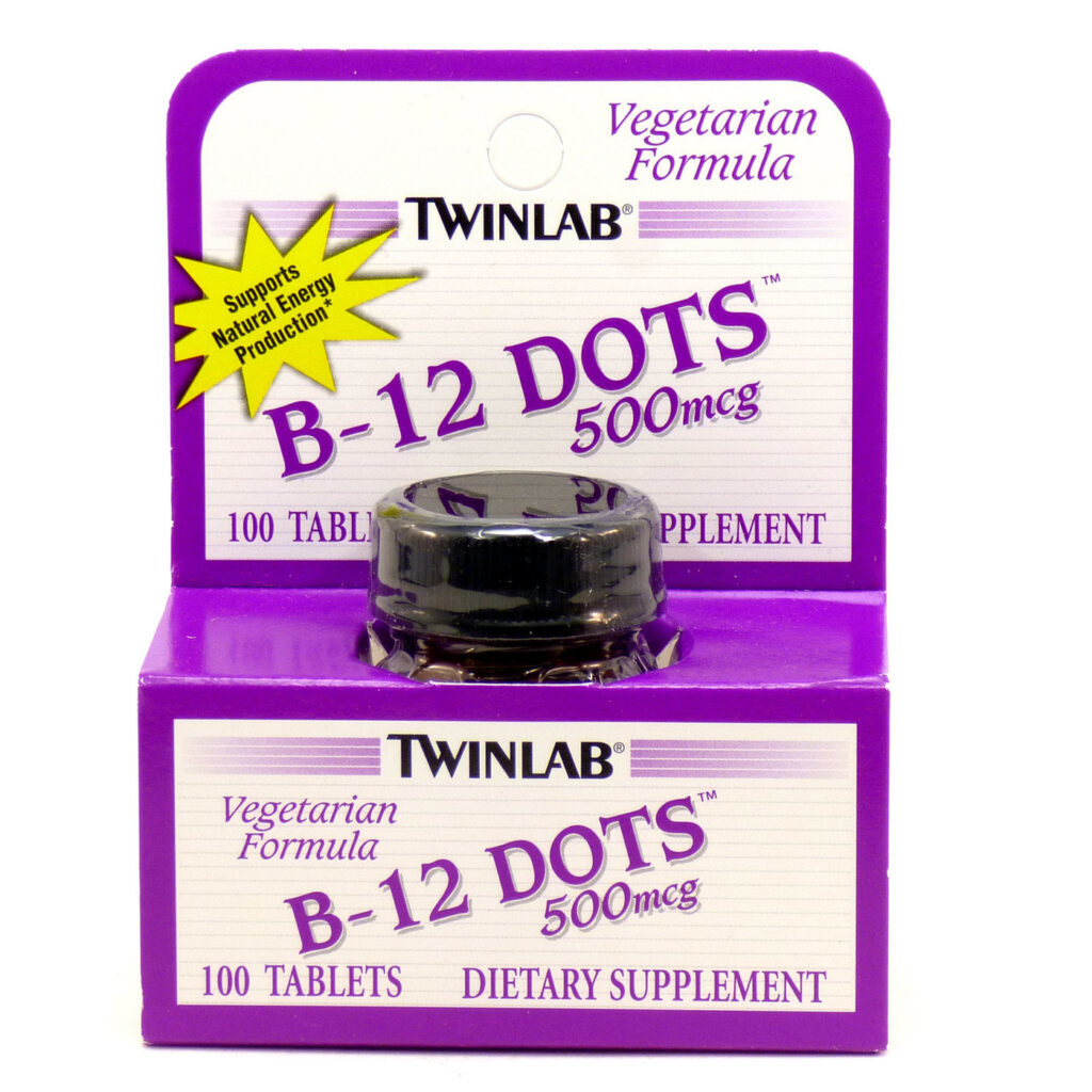 Twinlab B-12 Dots™ Vitamina B12 100 Mini Comprimidos - Energia e Bem-Estar