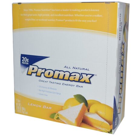 Promax Nutrition Energia Bar Limão Bar 12-2,64 onça (75 g) as barras [31,68 oz (900 g)]