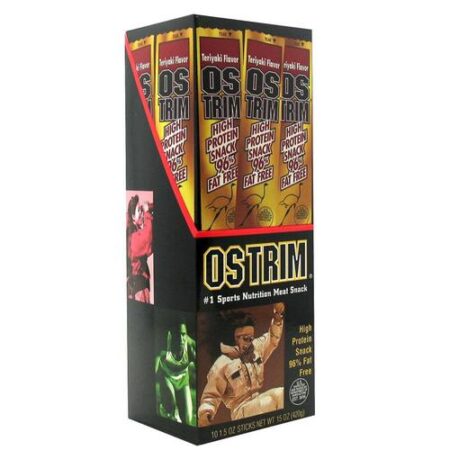 Ostrim Beef & Avestruz Snack Teriyaki 10-1,5 varas onças [15 onças (420 g)]