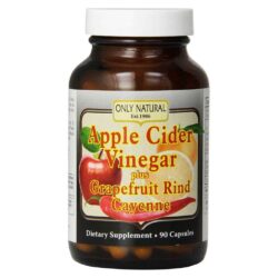 Only Natural Vinagre de Maçã, Grapefruit e Pimenta de Caiena 90 Cápsulas - Controle de Peso e Bem-Estar