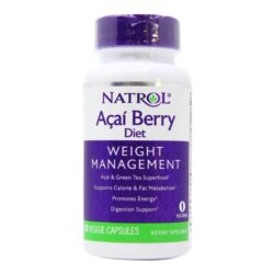 Natrol AcaiBerry Diet 60 Cápsulas - Potencial Antioxidante para o Bem-Estar