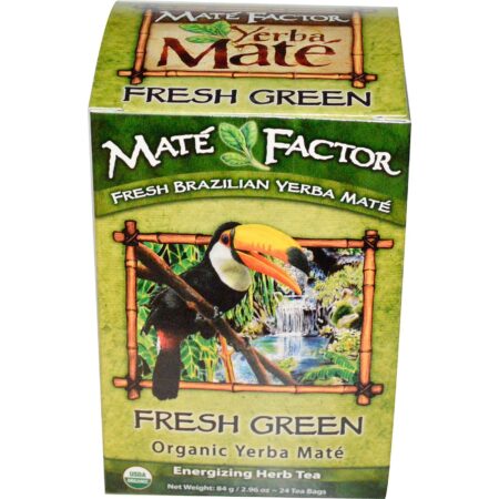 Mate Factor, Chá Verde Erva-Mate Orgânica - 24 Saquinhos