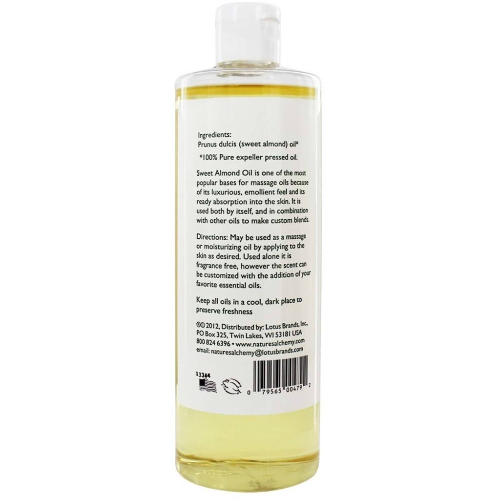 Nature's Alchemy Óleo de Amêndoas Doces 473ml Puro para Pele e Cabelo - Imagem 2