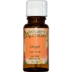 Nature's Alchemy Óleo Essencial de Gengibre Puro - 15mL (0,5 oz) Revigorante