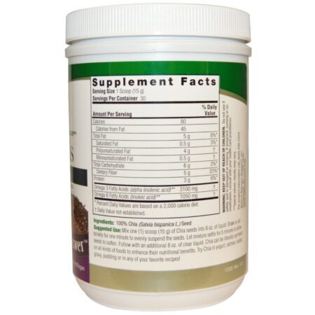 Nature's Answer Sementes de Chia - 454g: Nutrição Pura para o Seu Bem-Estar - Imagem 2