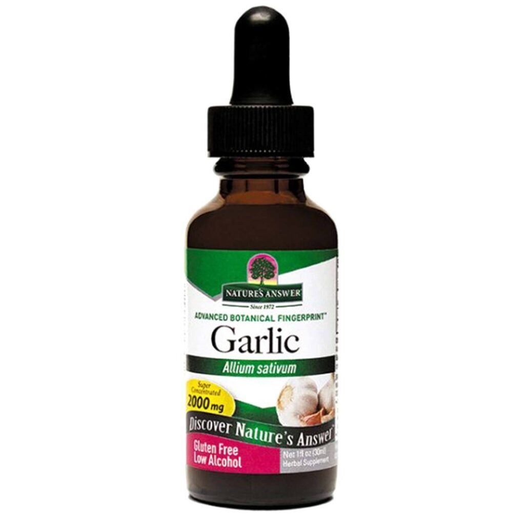 Nature's Answer Bulbo de Alho - Extrato Líquido 30mL para Saúde e Bem-Estar