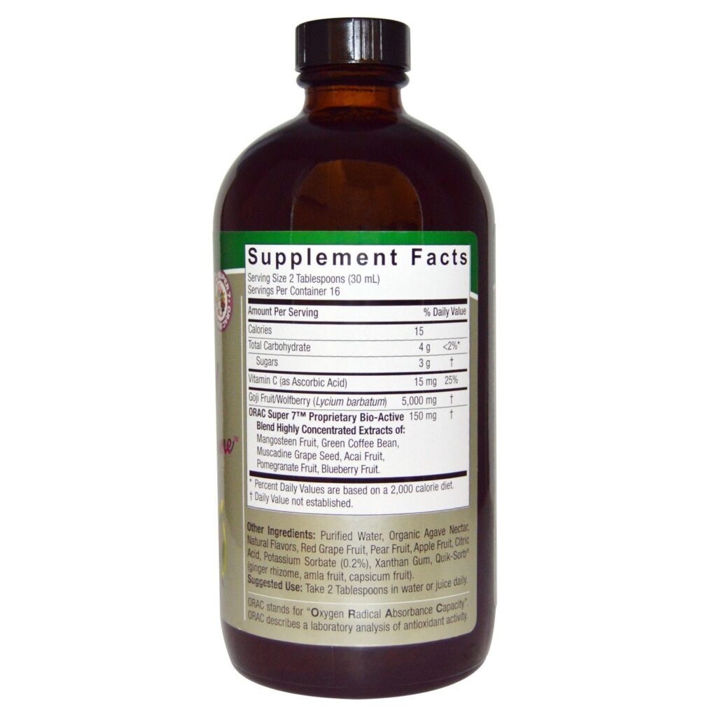 Nature's Answer Líquido Goji Goji Supremo 473ml com ORAC Super 7 - Antioxidante Poderoso - Imagem 2