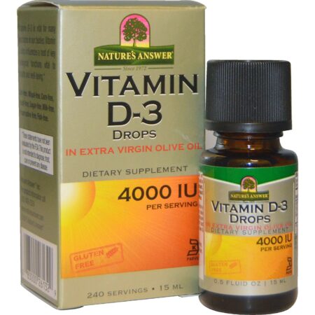 Nature's Answer, Vitamina D3 Gotas 4000 IU - 15 ml