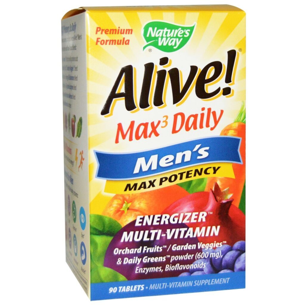 Nature's Way Alive! Multivitamínico Completo para Homens - 90 Tabletes Essenciais