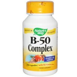 Nature's Way Complexo-B 50 - 100 Cápsulas: Energia e Vitalidade para o Seu Dia a Dia