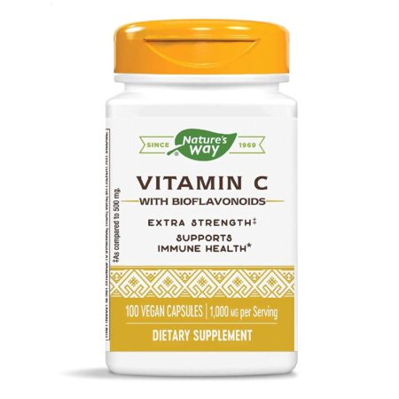 Nature's Way, Vitamina C 1000 com Bioflavonóides - 100 Cápsulas