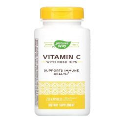 Vitamina C-1000 Nature's Way com Rosa Mosqueta - 250 Cápsulas para Imunidade e Pele Radiante