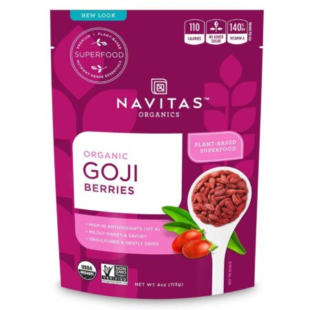 Navitas Naturals Goji selvagem trabalhada 4 OZ