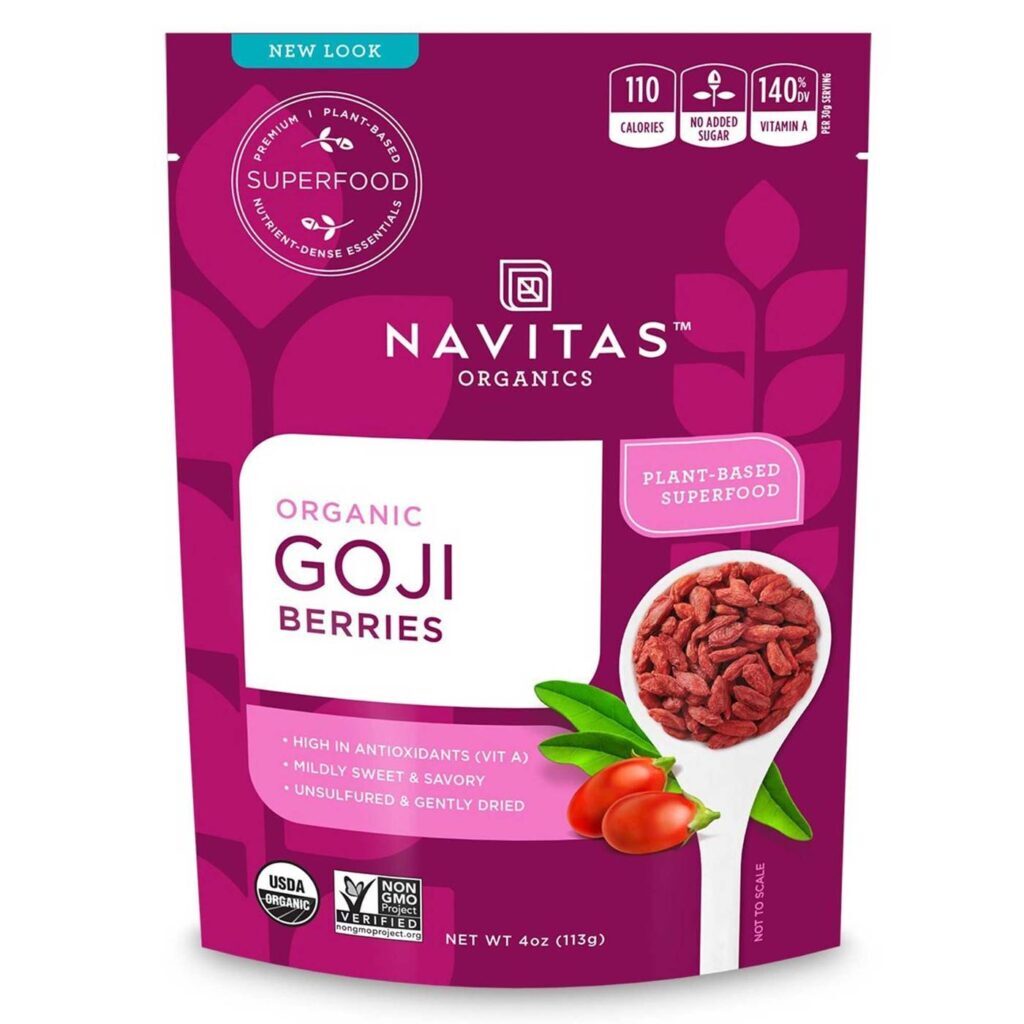 Goji Selvagem Orgânico Navitas Naturals 113g - Superalimento Antioxidante